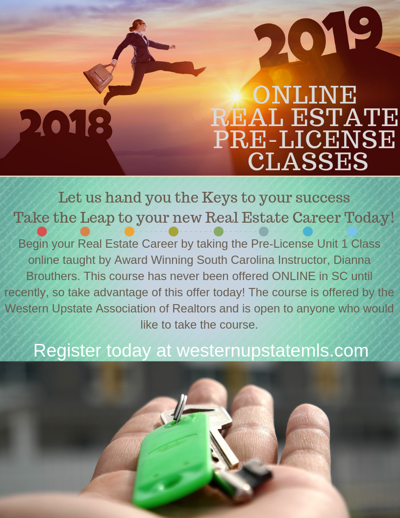 Online Real Estate PreLicense Class Western Upstate Association of