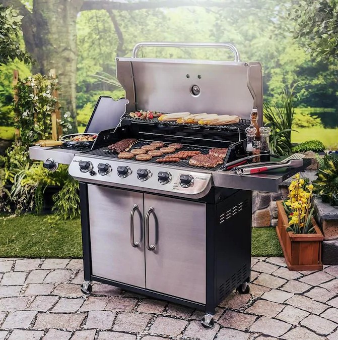 Stainless Steel Gas Grill with Accessories ($600 Value)